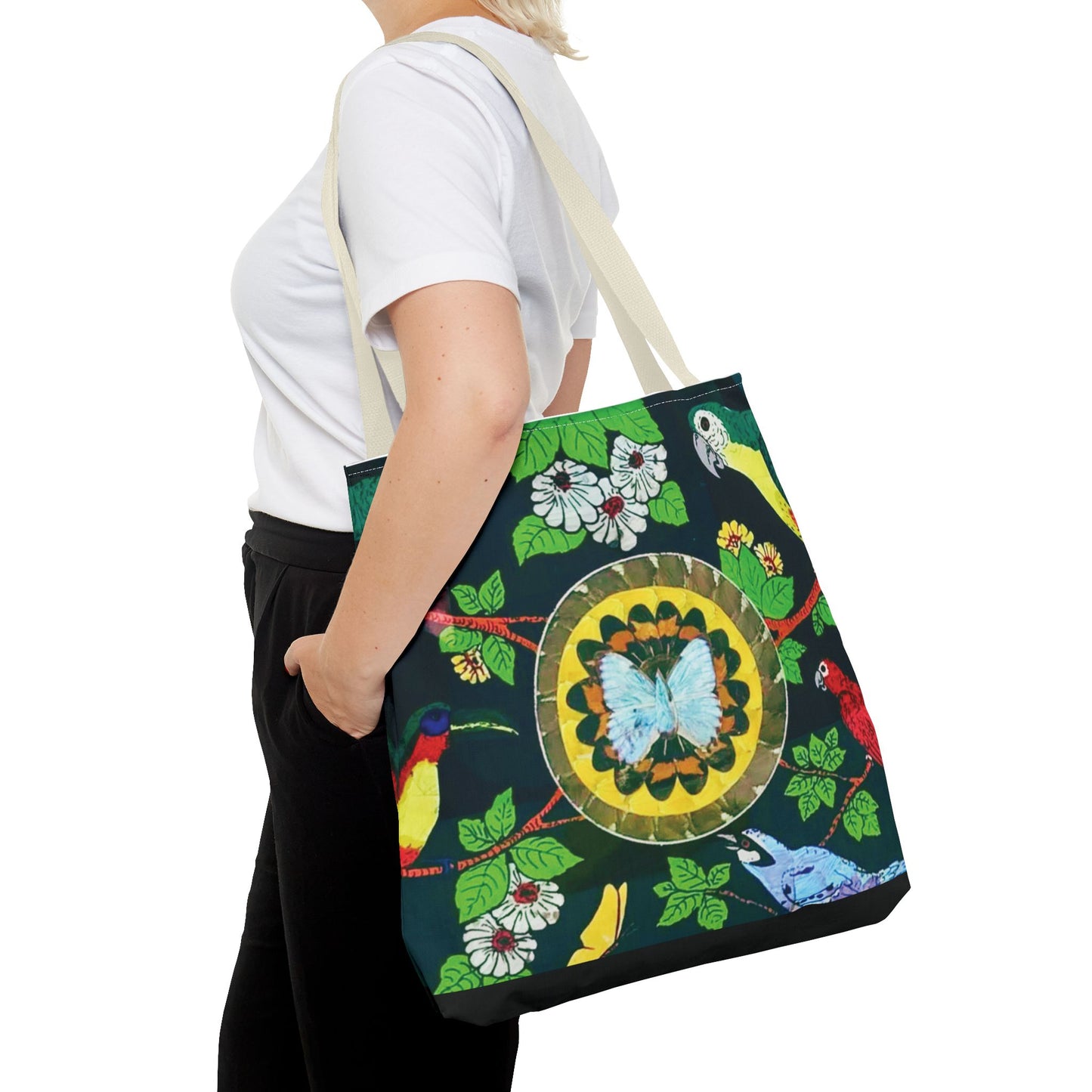 Parrots & Butterfly/Real Wings Tote Bag - 3 Sizes