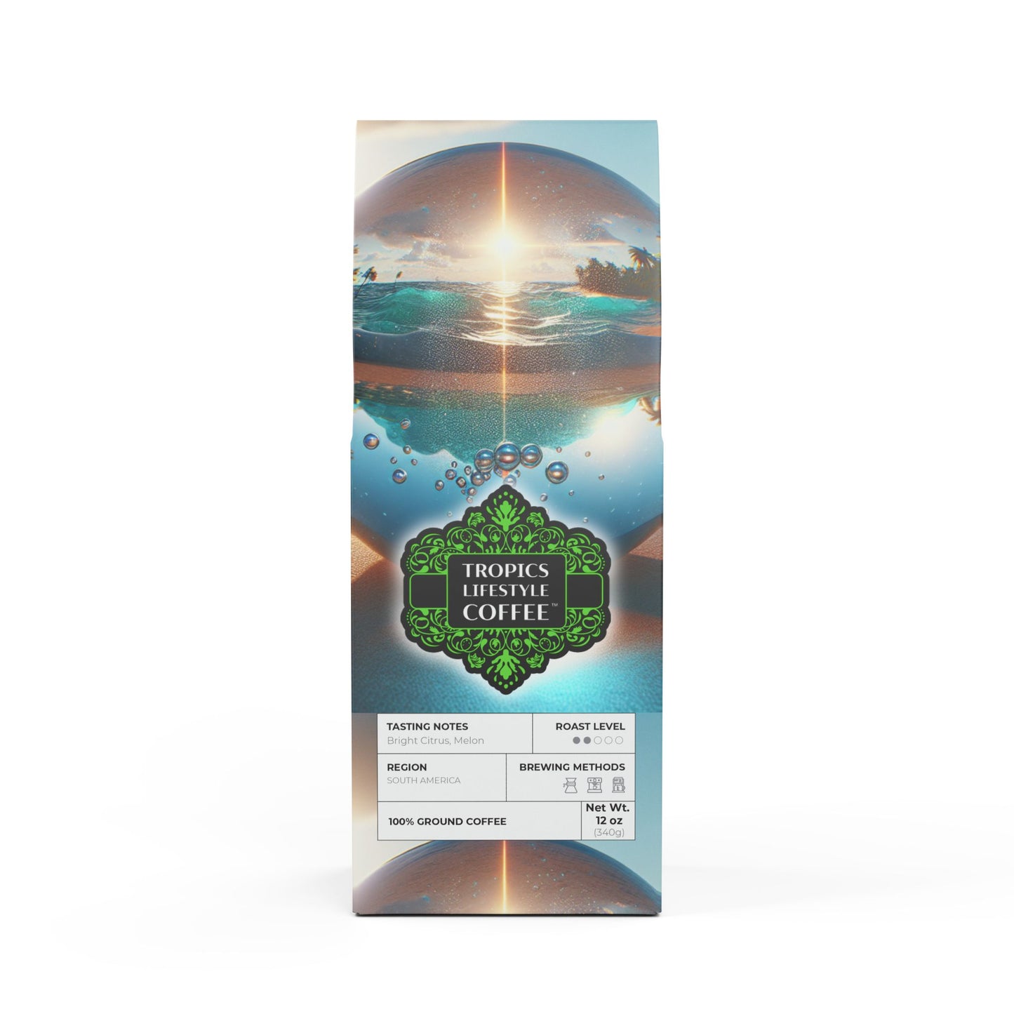 Golden Sands Single Origin™ Coffee (Light-Medium Roast) Specialty Grade / Beach Ilusion Ball
