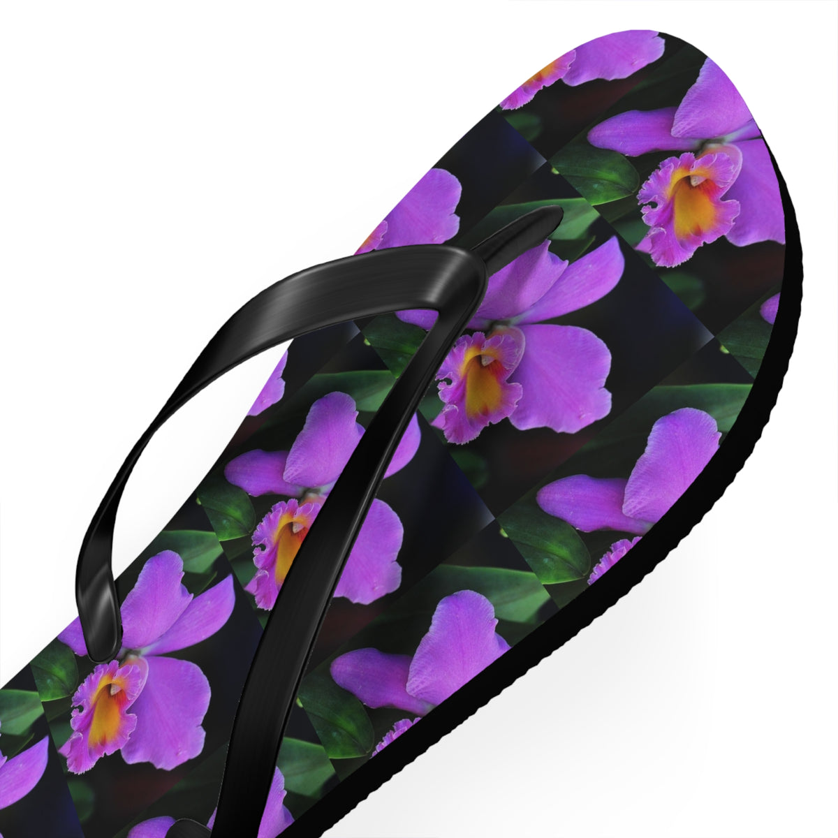 Flip Flops - Purple Orchids Majesty