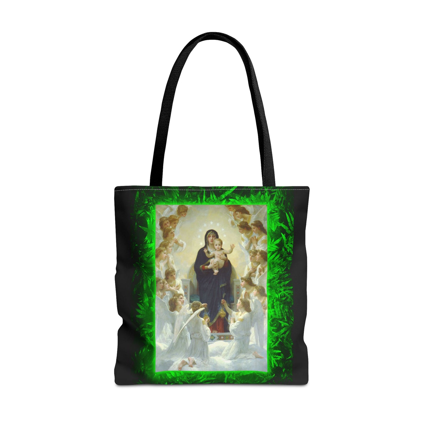 Religious Mary With the Angels Tropical Tote Bag - 3 Sizes