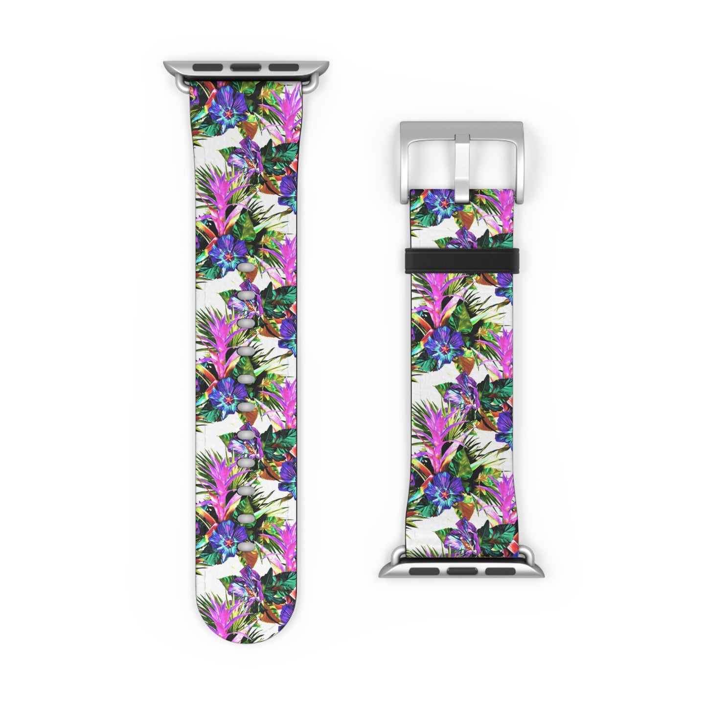 Apple Watch Band - Plant Palooza, white