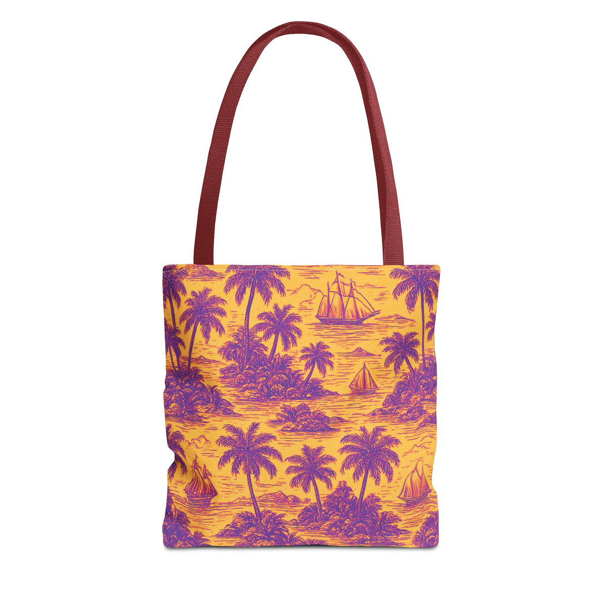 Faraway Toile/Pop Tote Bag - 3 Sizes
