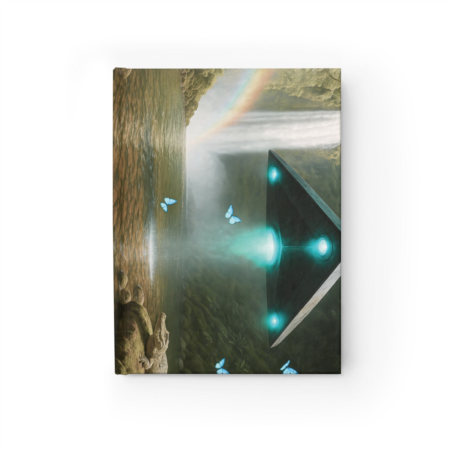 UFO and Waterfall Journal - 5" x 7"