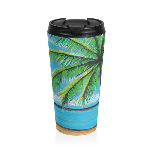 15 oz. Stainless Steel Travel Mug / Calm Beach
