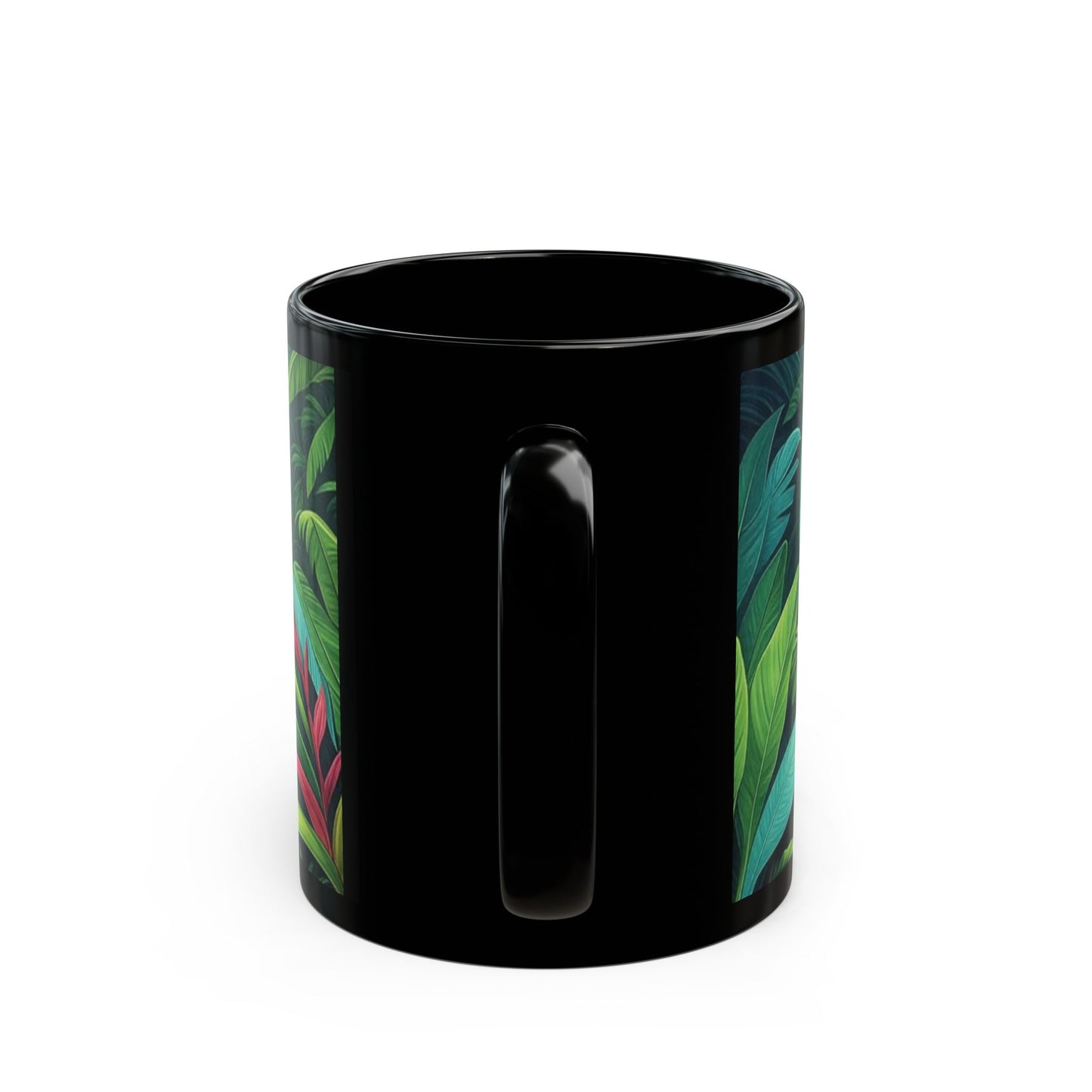 Black Coffee Mug - Rainforest Sleeping Spot
