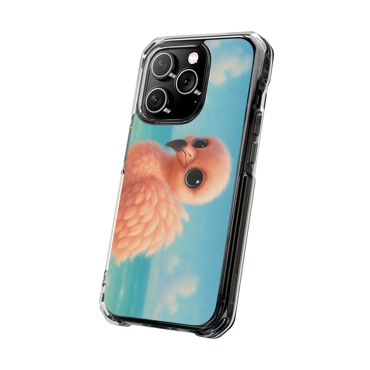 Baby Flamingo Magnetic Clear Phone Case, Many Models