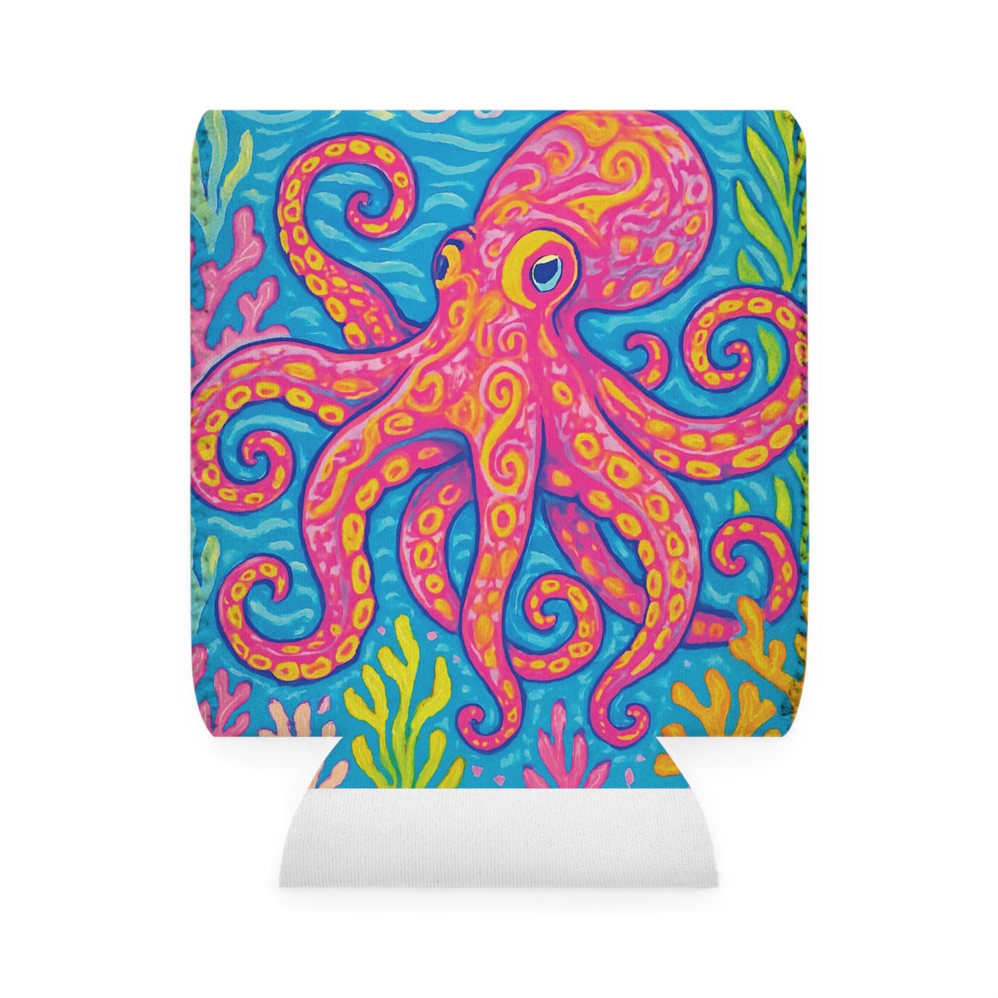 Octopus Kraken Joe Can Cooler Sleeve - Perfect for Outdoor Picnics