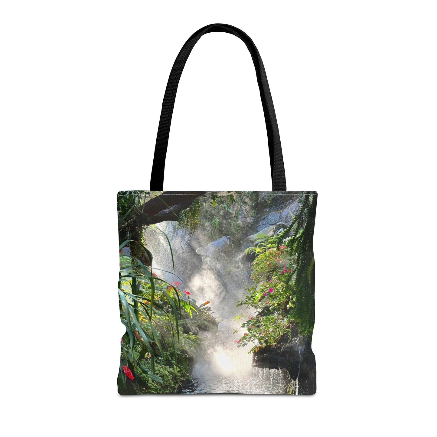 Tropical Misty Rainforest River Tote Bag - 3 Sizes