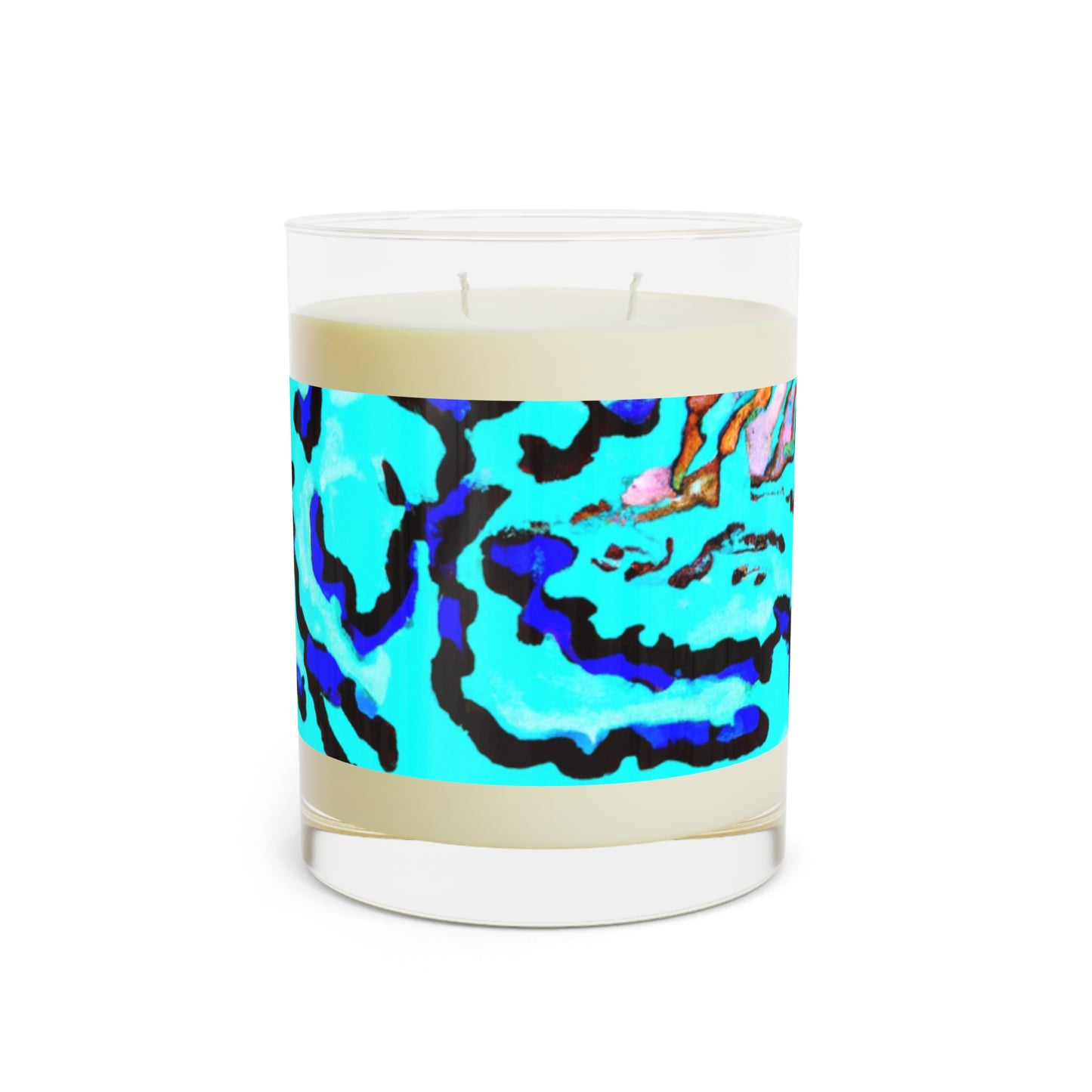 Wild Coral Reef/Turquoise Scented Candle - 11oz Full Glass, Tropical Decor
