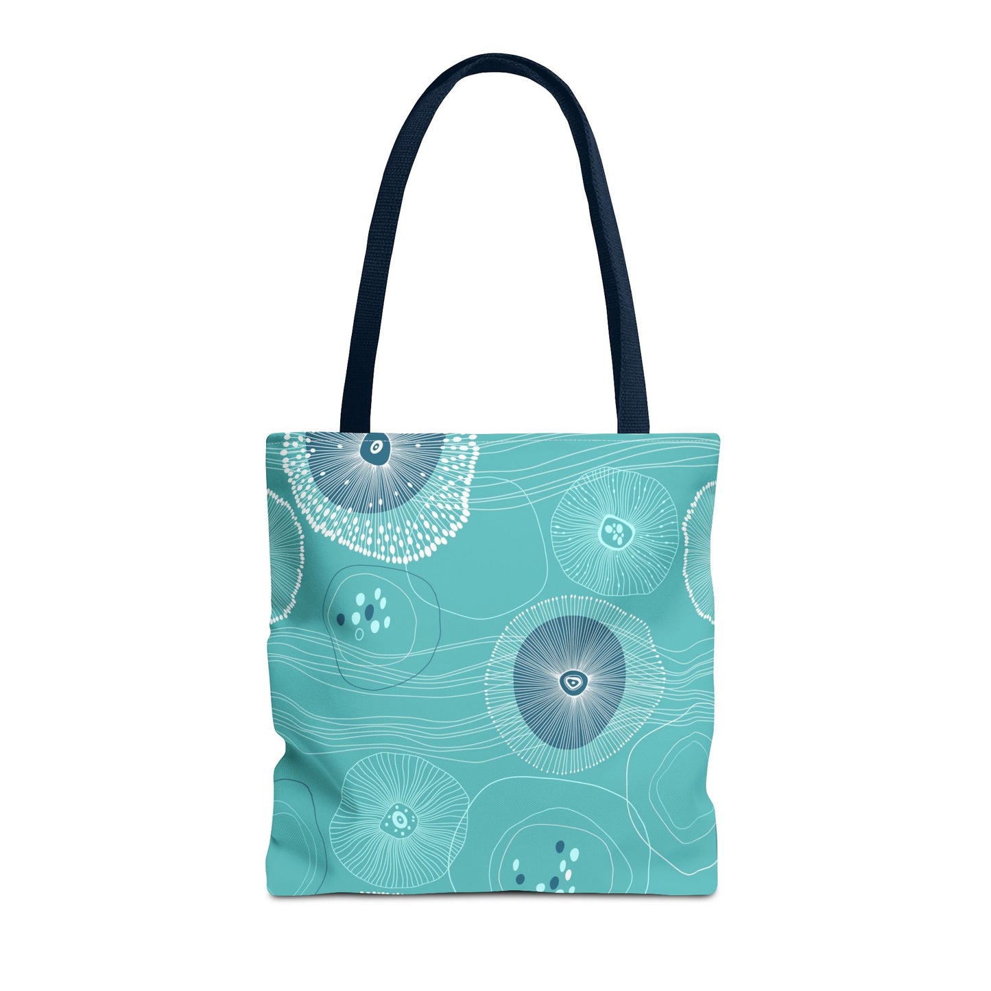 Plankton Drift Teal Tote Bag - 3 Sizes