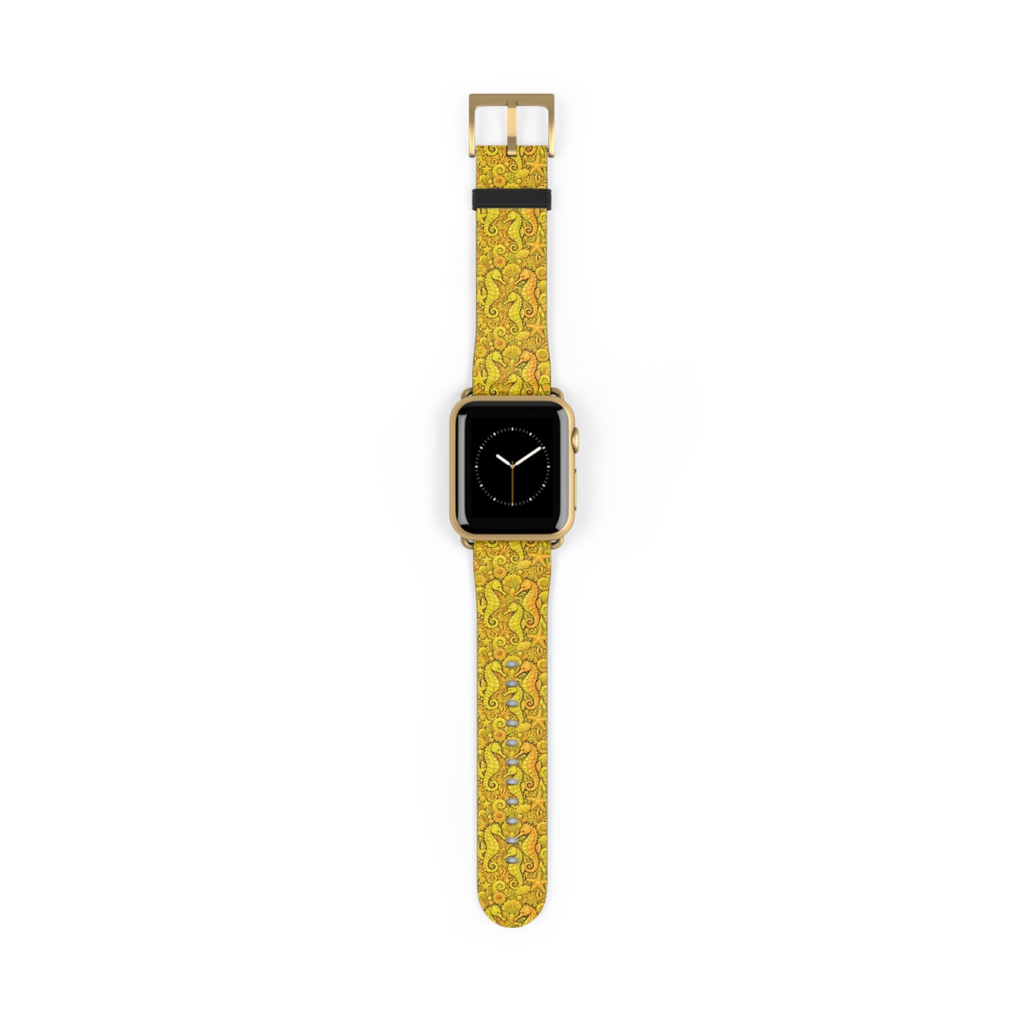 Apple Watch Band - Tropical Seahorse Trio, Yellow