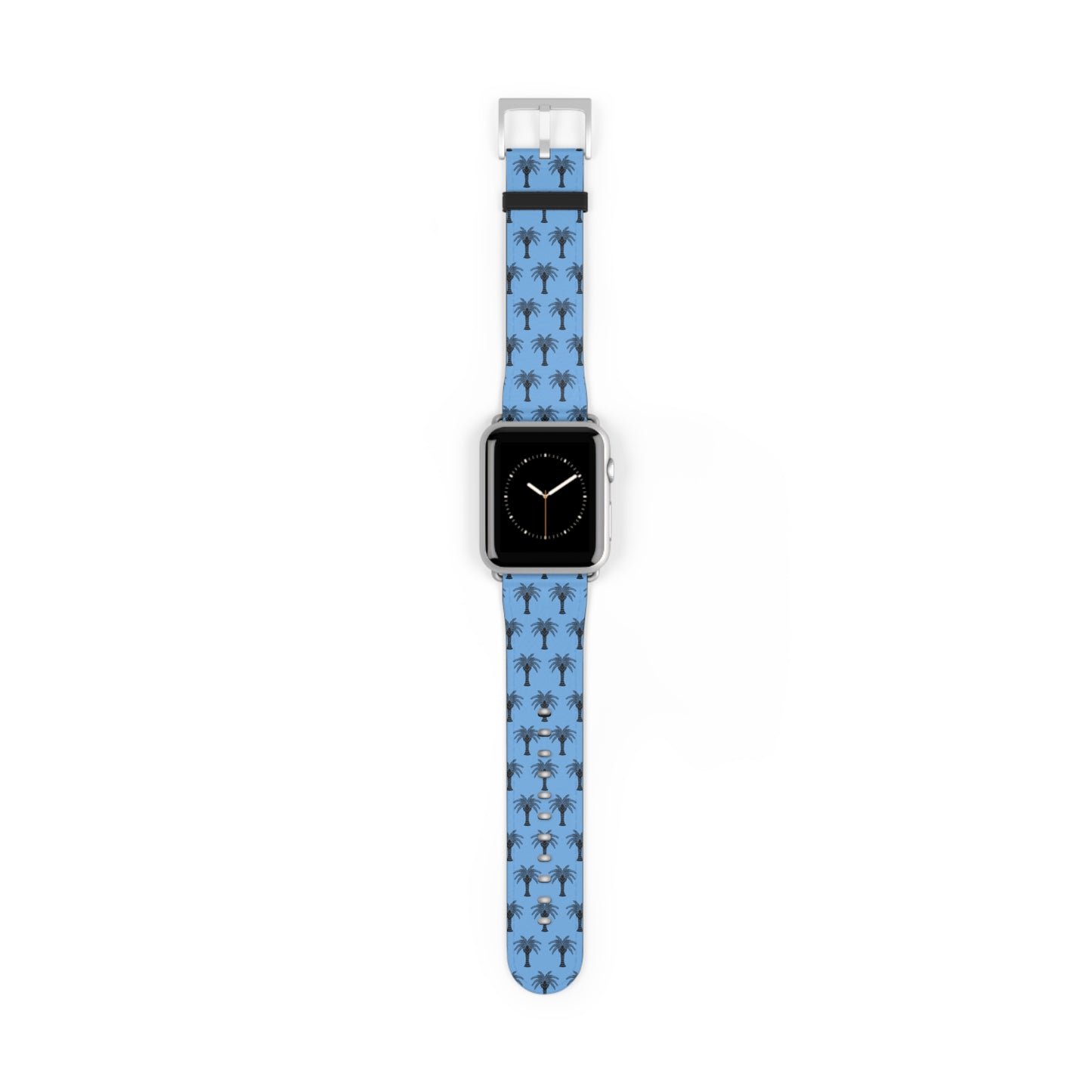 Watch Band - Art Deco Palm, Repeat Lt. Blue