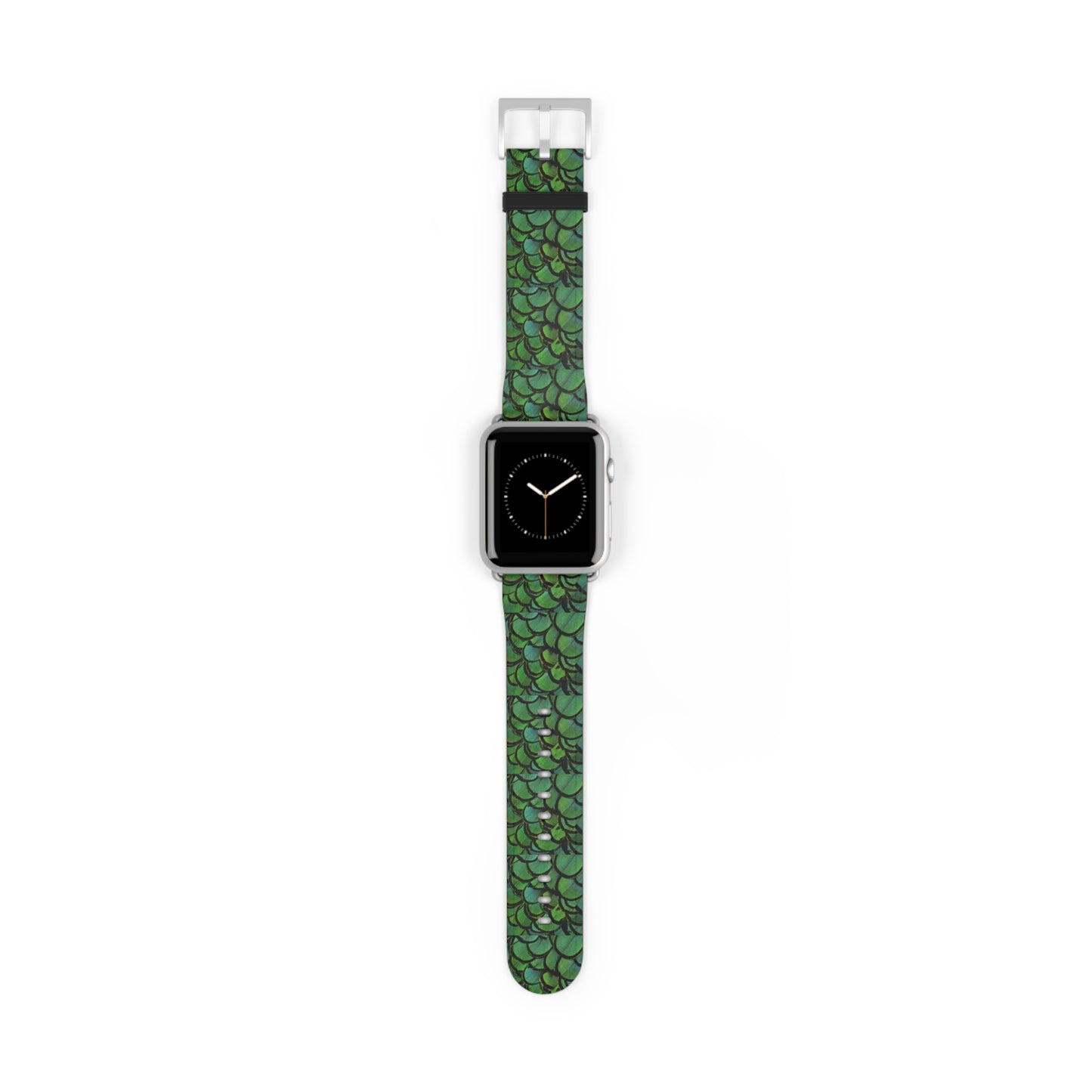 Apple Watch Band - Green Peacock Feathers