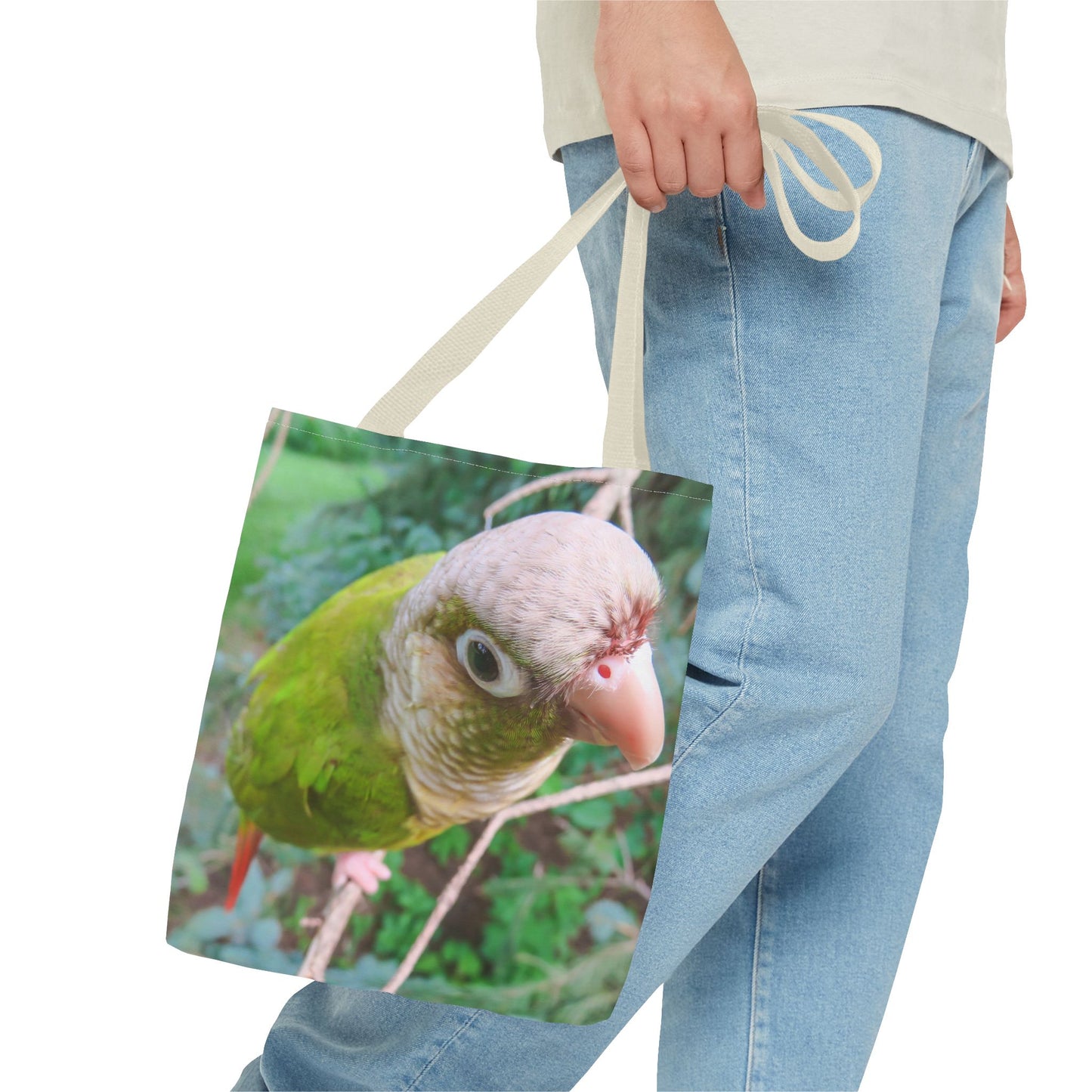 Tropical Sassy Parrot Tote Bag - 3 Sizes