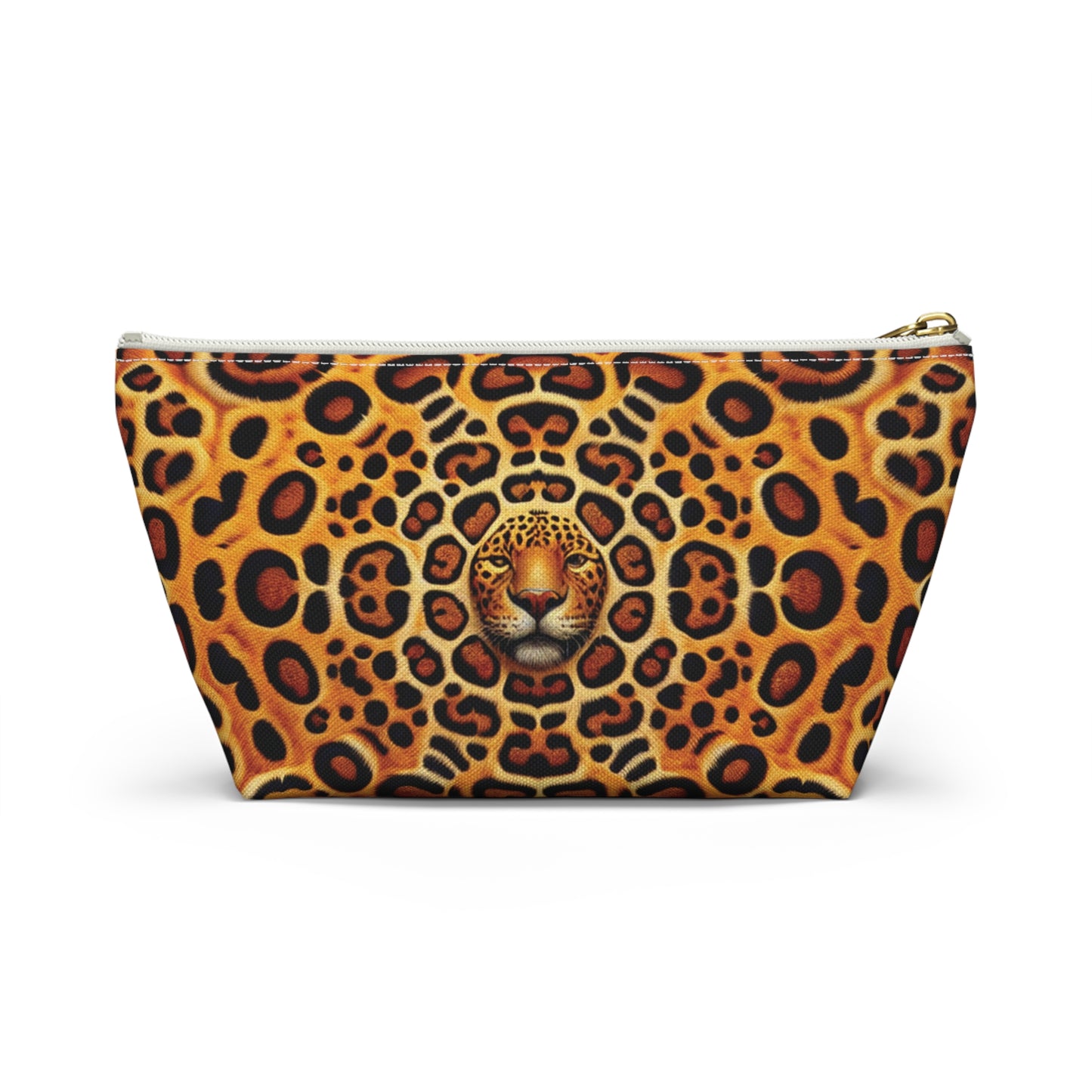 Tropical Accessory Pouch, 2 sizes | Makeup Bag | Perfect for Travel & Everyday Use / Kaleido Jaguar Spots