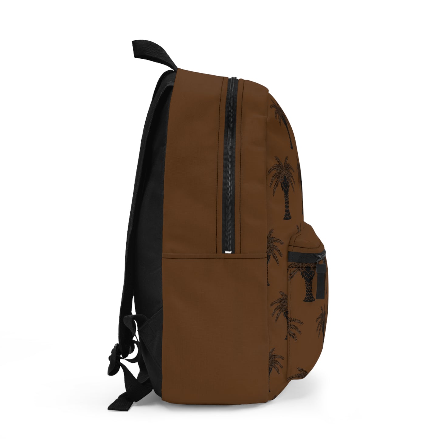 Tropical Backpack  / Stylized Palm, brown
