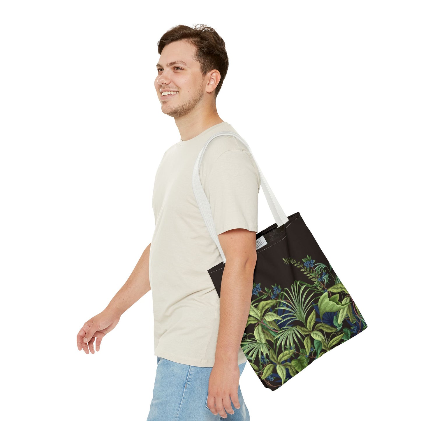 Tropical Midnight Jungle Tote Bag - 3 Sizes