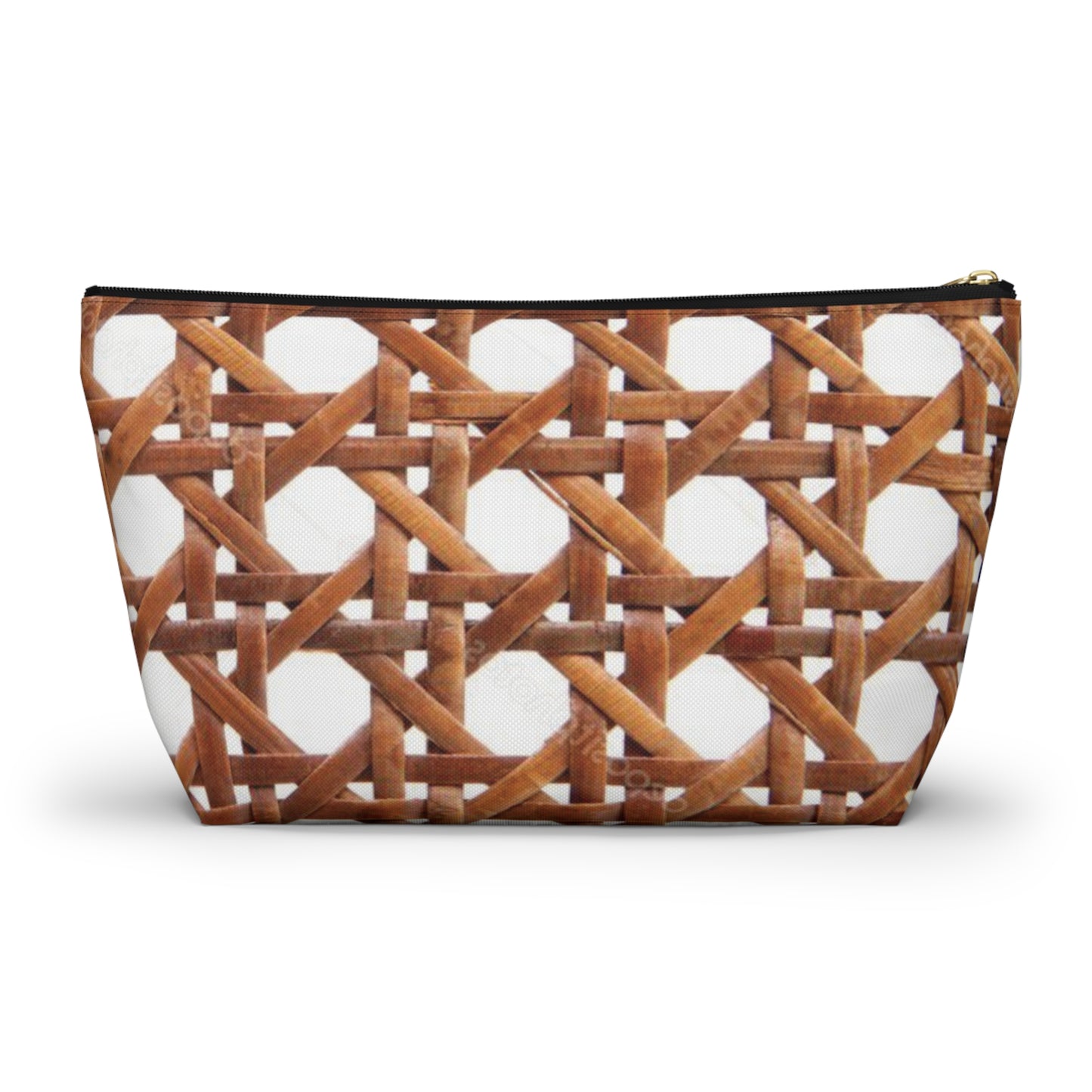 Tropical Accessory Pouch, 2 sizes | Makeup Bag | Perfect for Travel & Everyday Use / Beach Chair Wicker, Brown