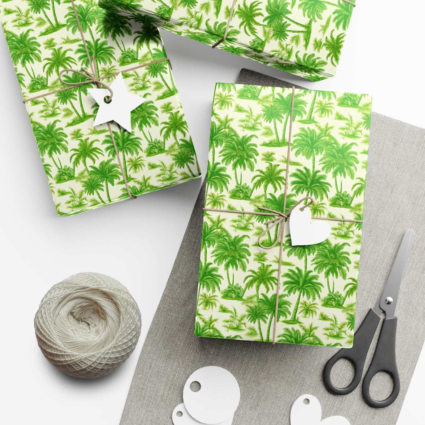 Gift Wrap Papers, Playful Palms Toile, 3 Sizes