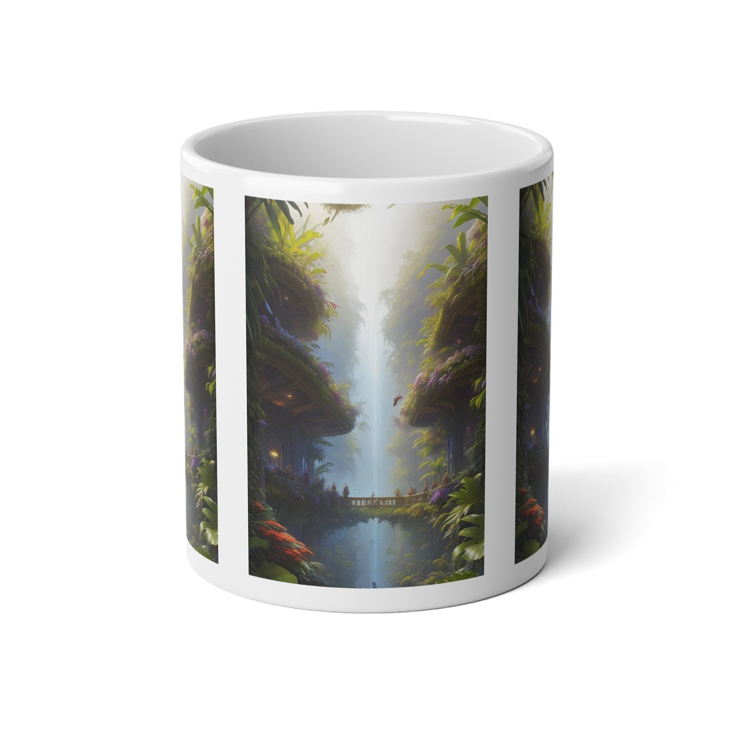 Jumbo Mug, 20oz, Rainforest Home | Tropical Coffee Cup