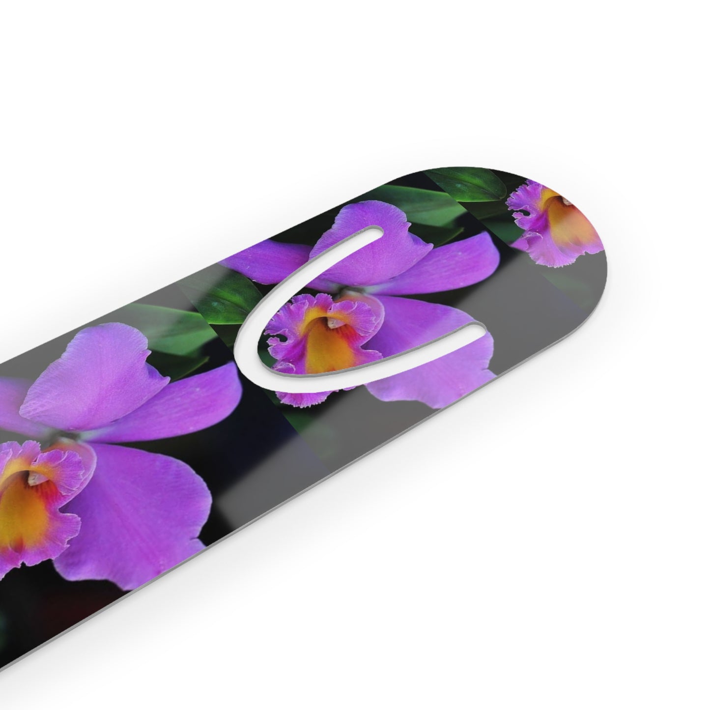 Bookmark - Aluminum, Purple Orchid