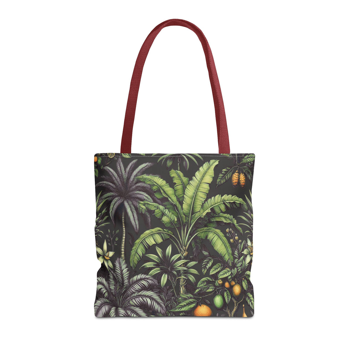 Tropical Fruit/Black Tote Bag - 3 Sizes