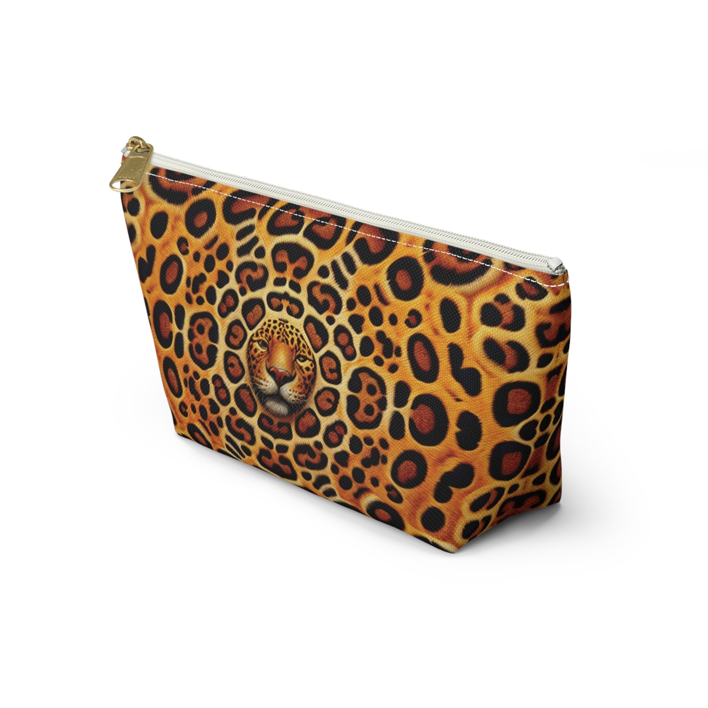 Tropical Accessory Pouch, 2 sizes | Makeup Bag | Perfect for Travel & Everyday Use / Kaleido Jaguar Spots
