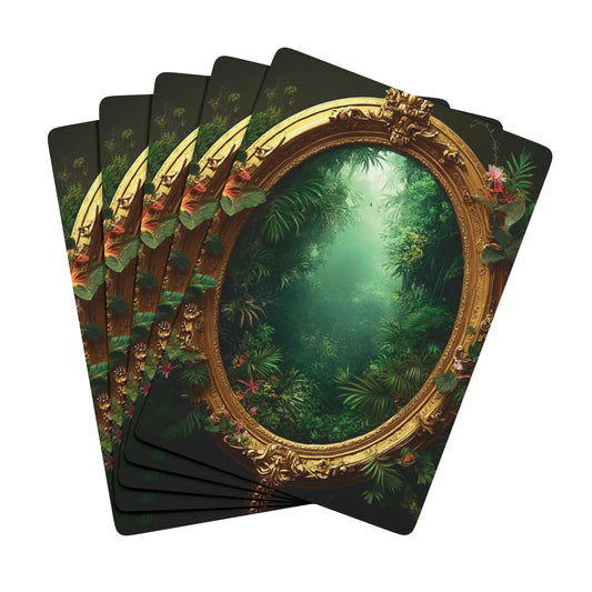 Poker Playing Cards - Golden Portal to Paradise