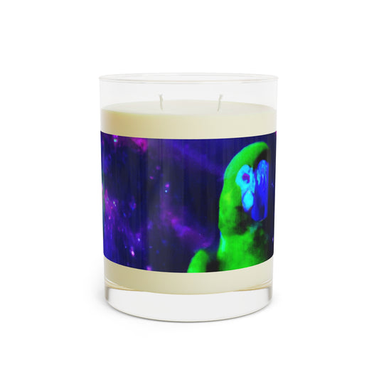 Galactic Parrot Scented Candle - 11oz Full Glass, Tropical Decor