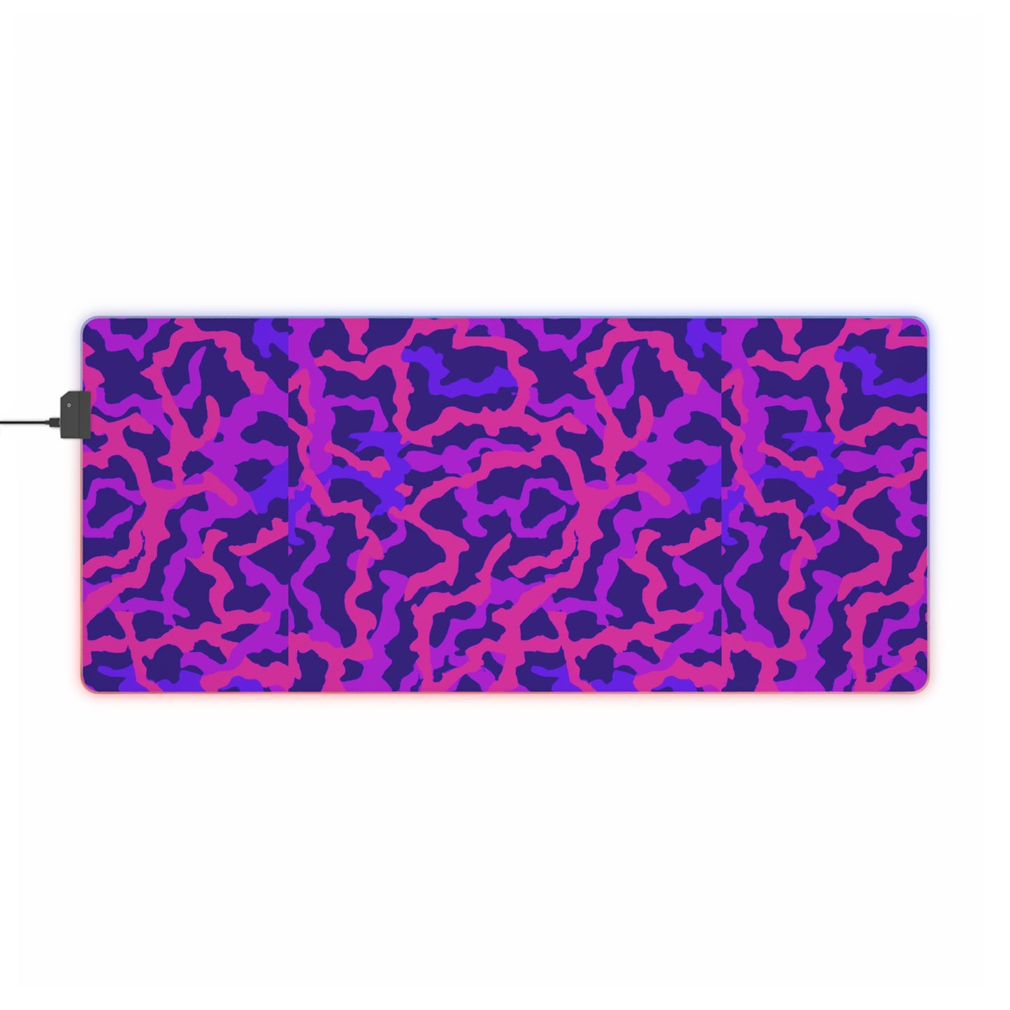 LED Gaming Mouse Pad With Vibrant RGB Lighting, 4 Sizes / Coral Threads, Heatwave