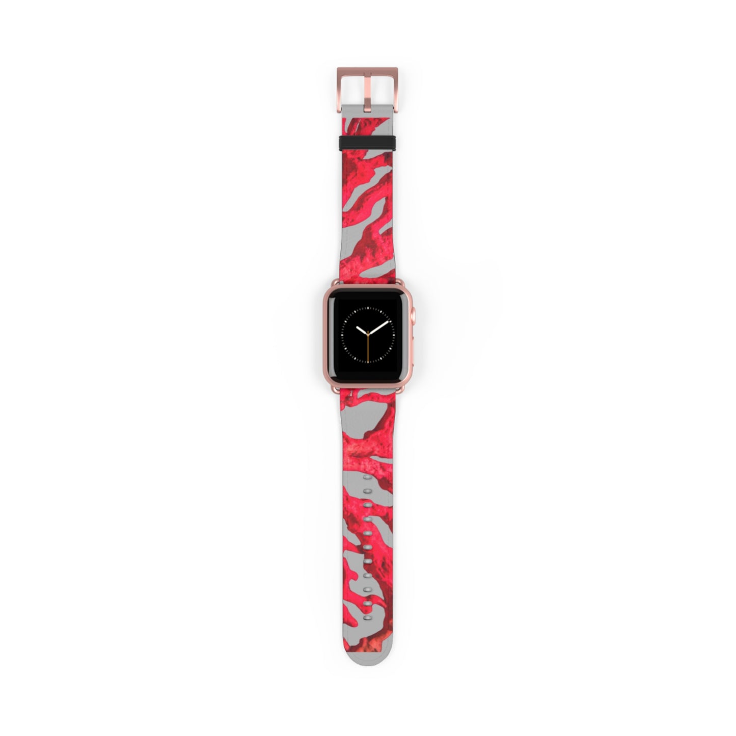 Apple Watch Band - Red Coral, lt. grey background