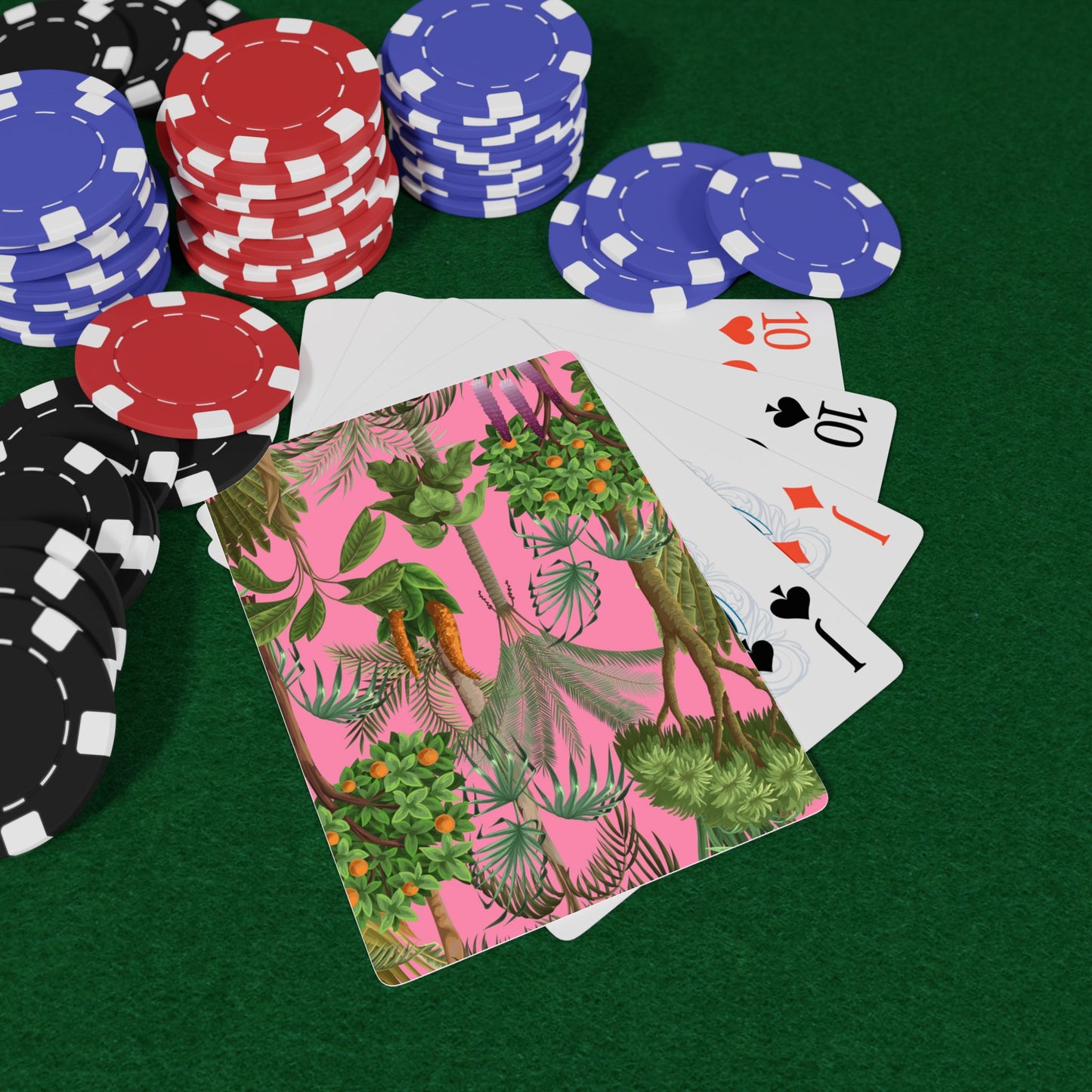 Poker Playing Cards -  Rainforest Pinks