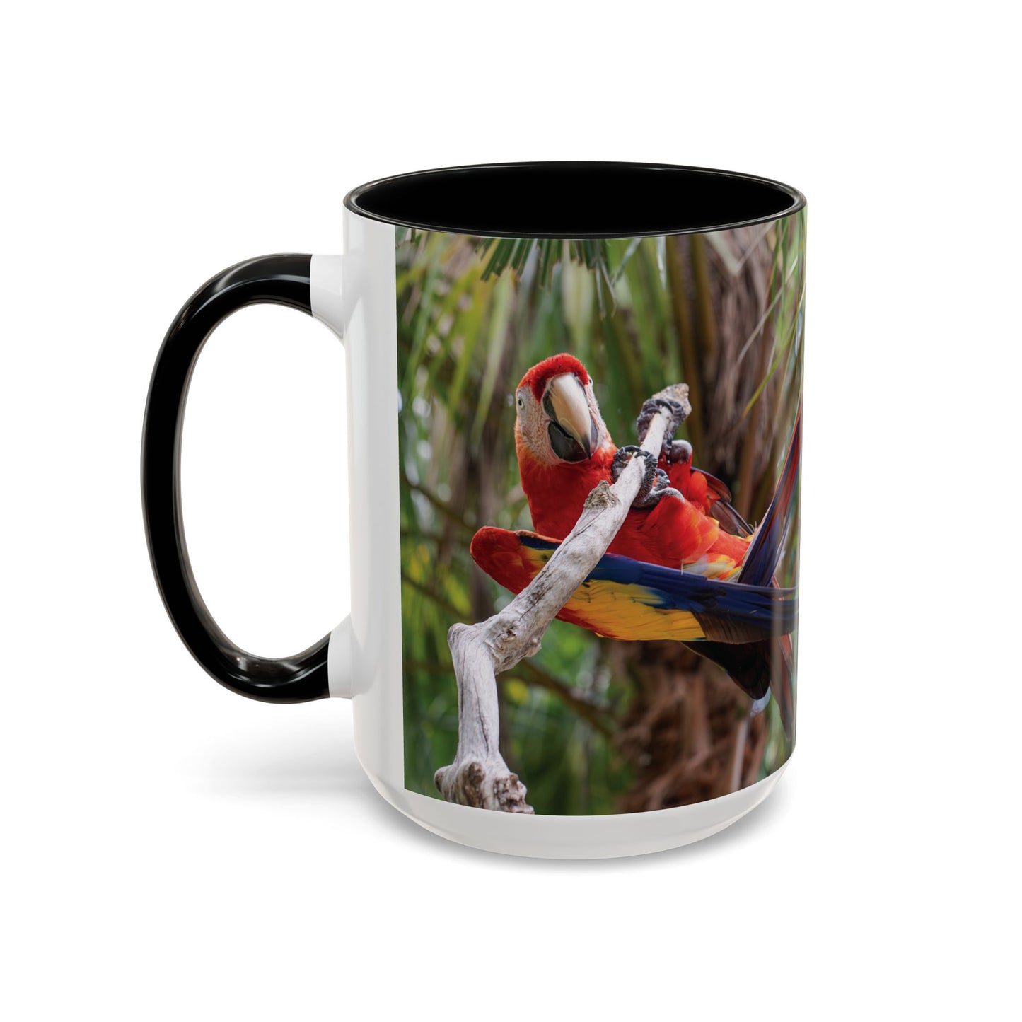 Parrot Accent Coffee Mug (11, 15oz), 8 Colors - Awkward Energy