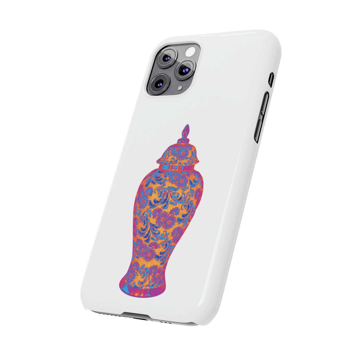 Slim Phone Cases - Heatwave Ginger Jar, white