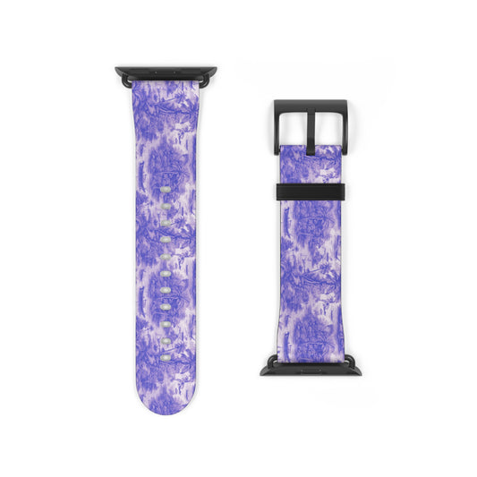 Apple Watch Band - Tropical Toile, purple