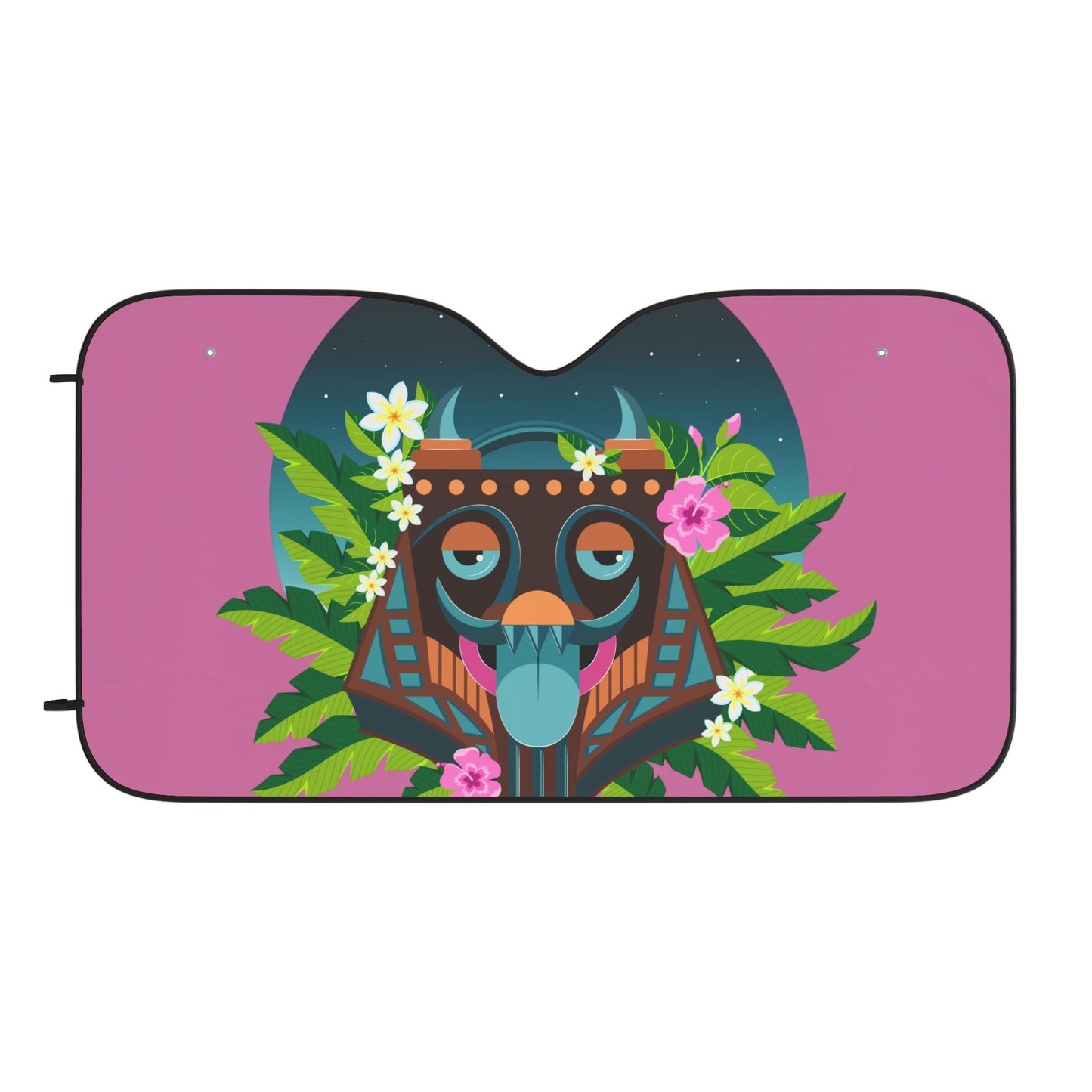 Tropical Car Sun Shades / Tiki Boss Oke, Lt. Pink