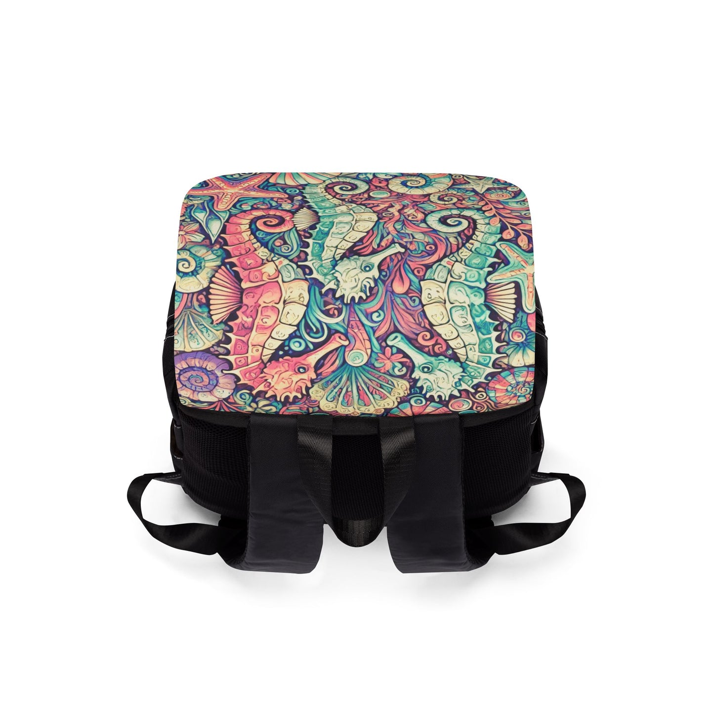 Seahorses/Retro Casual Backpack - Perfect for Everyday Adventures