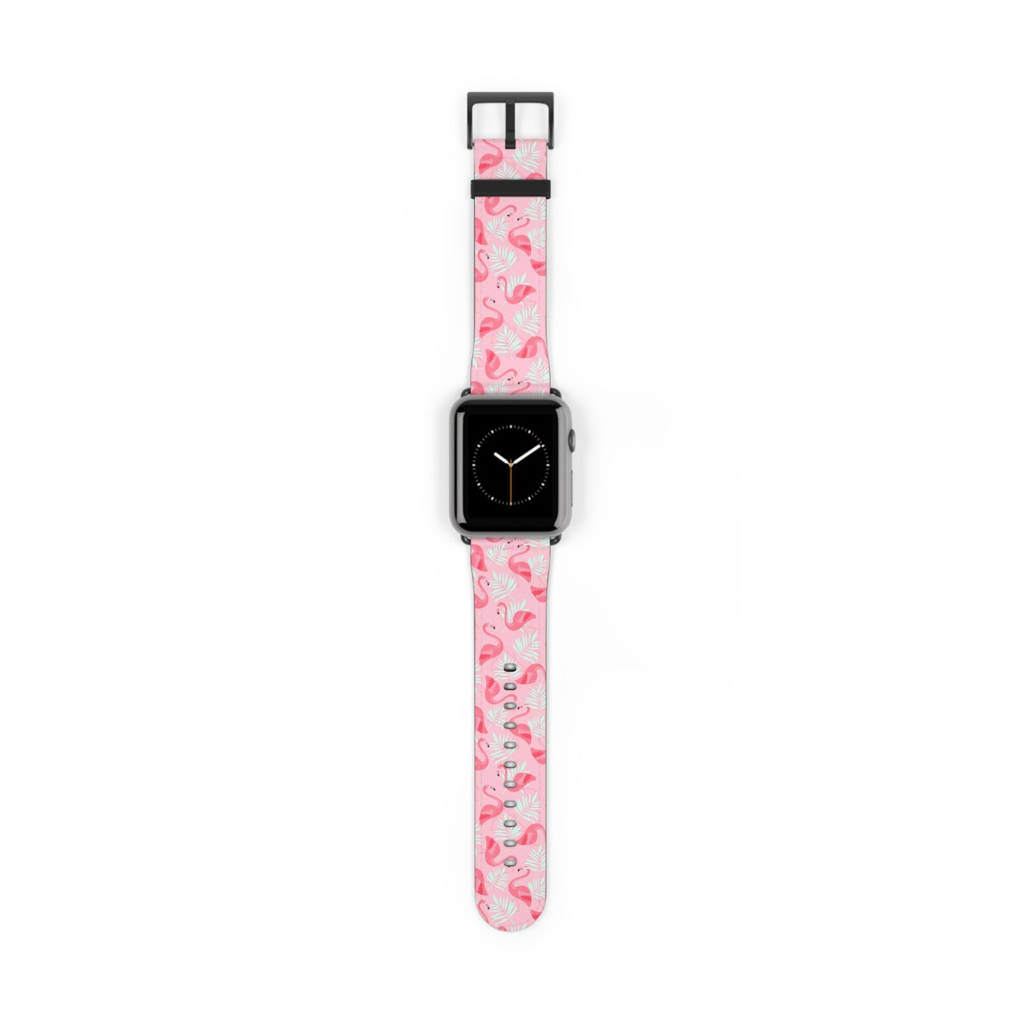 Watch Band - Flamingo With White Palms