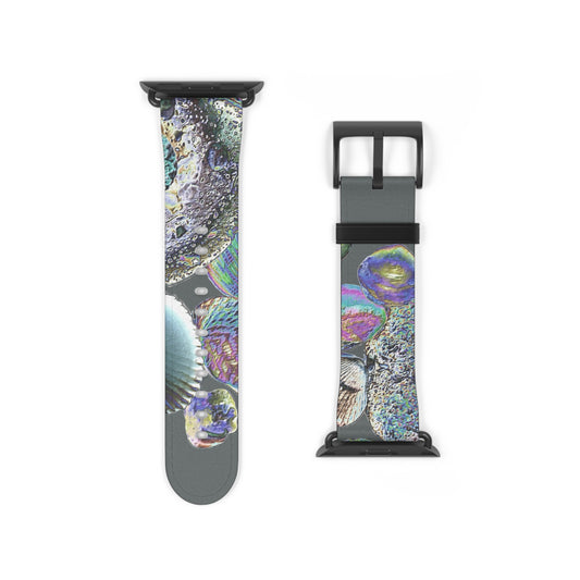 Apple Watch Band - Heatwave Seashell Collection, dark grey