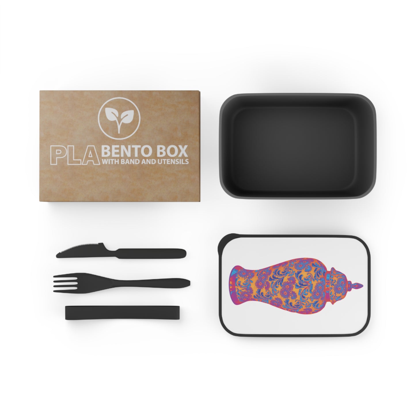 Bento Box with Utensils - Heatwave Ginger Jar