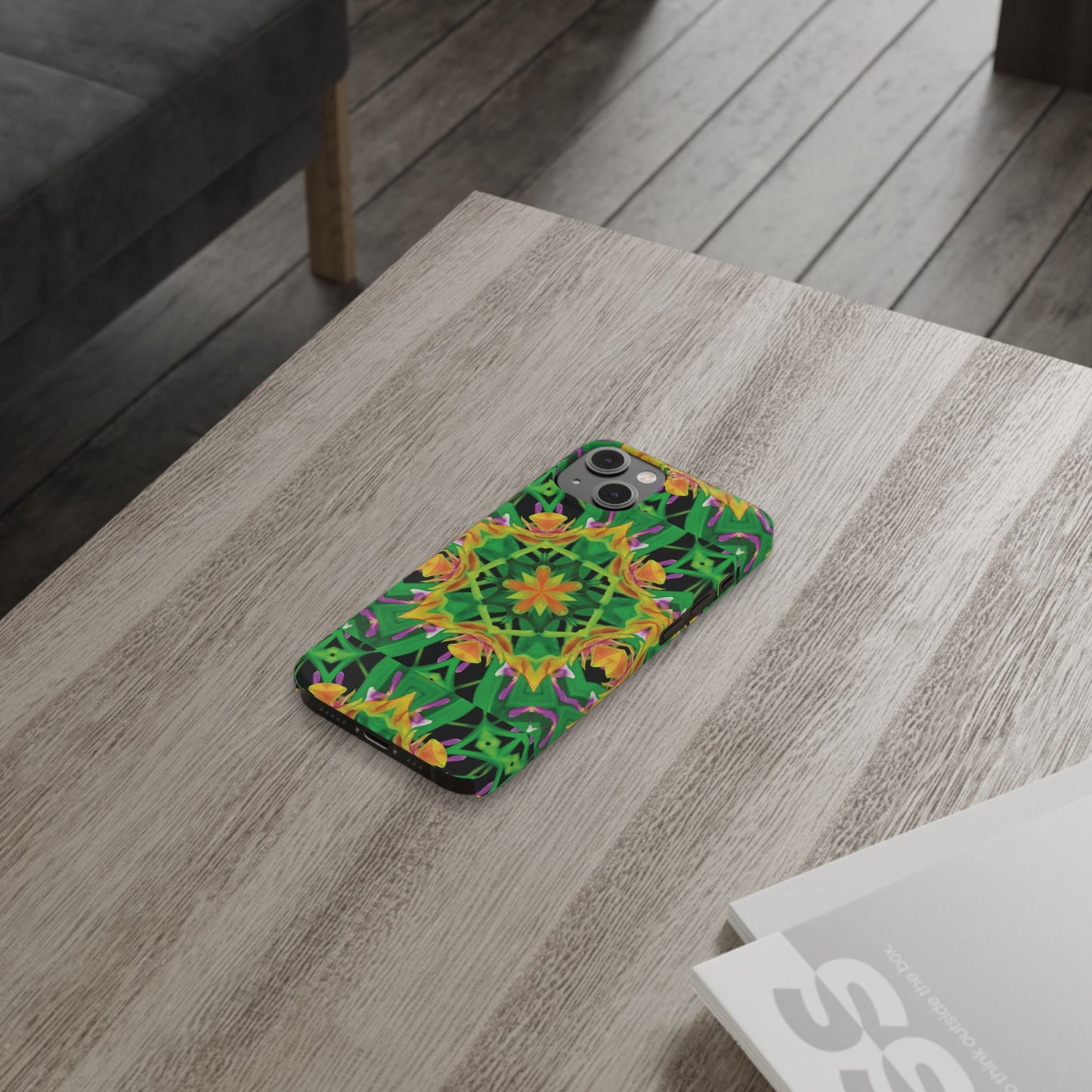 Slim Phone Cases - Orchid Kaleidoscope #2