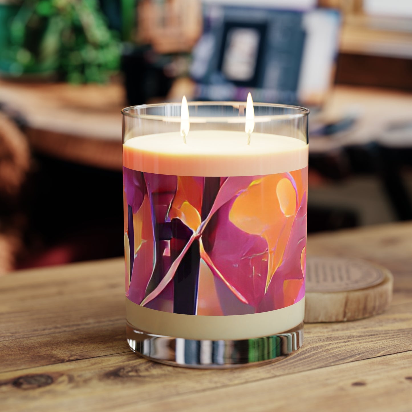 Mystic Orchids Scented Candle - 11oz Full Glass, Tropical Decor