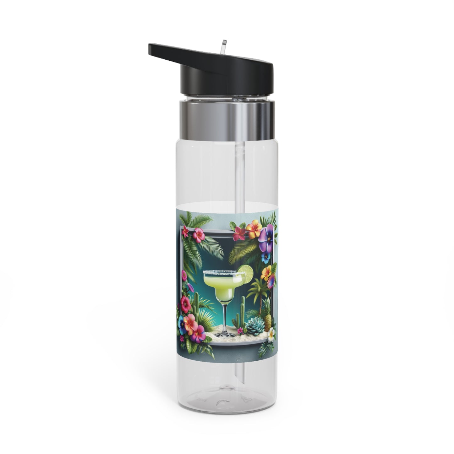 Tropical 20oz Tritan Sport Water Bottle -  Leakproof, Lightweight, BPA-Free / Tropical Margarita