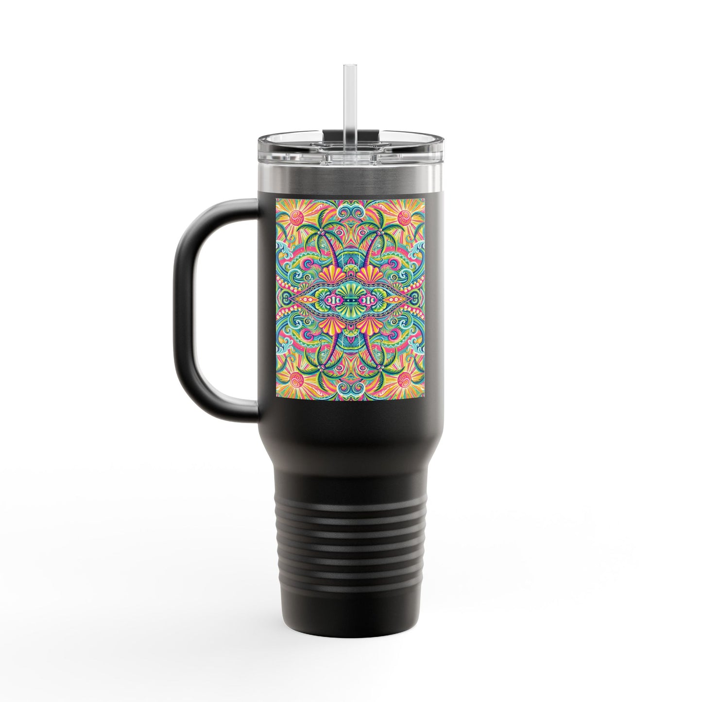 Kaleido Bay Insulated Travel Mug - 40oz - Perfect for Outdoor Adventures