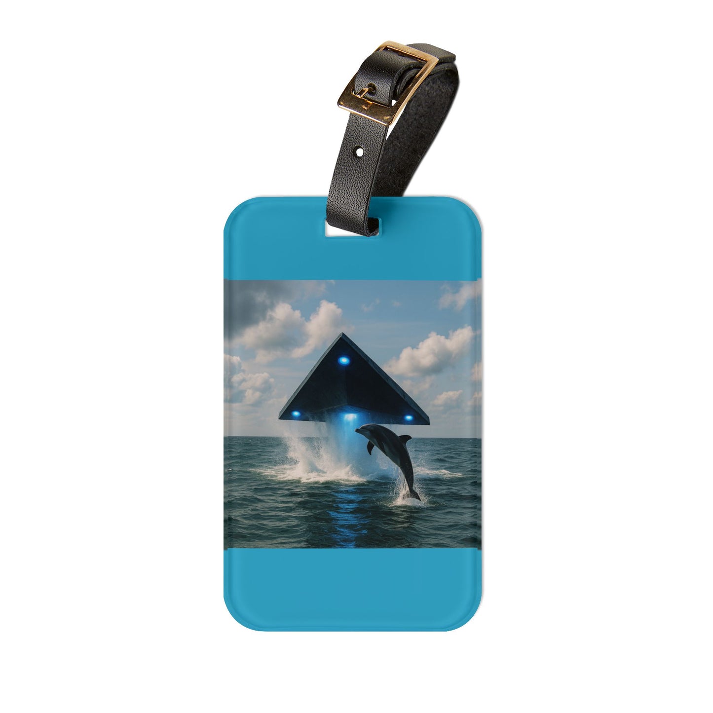 Luggage Tag - UFO and Dolphin