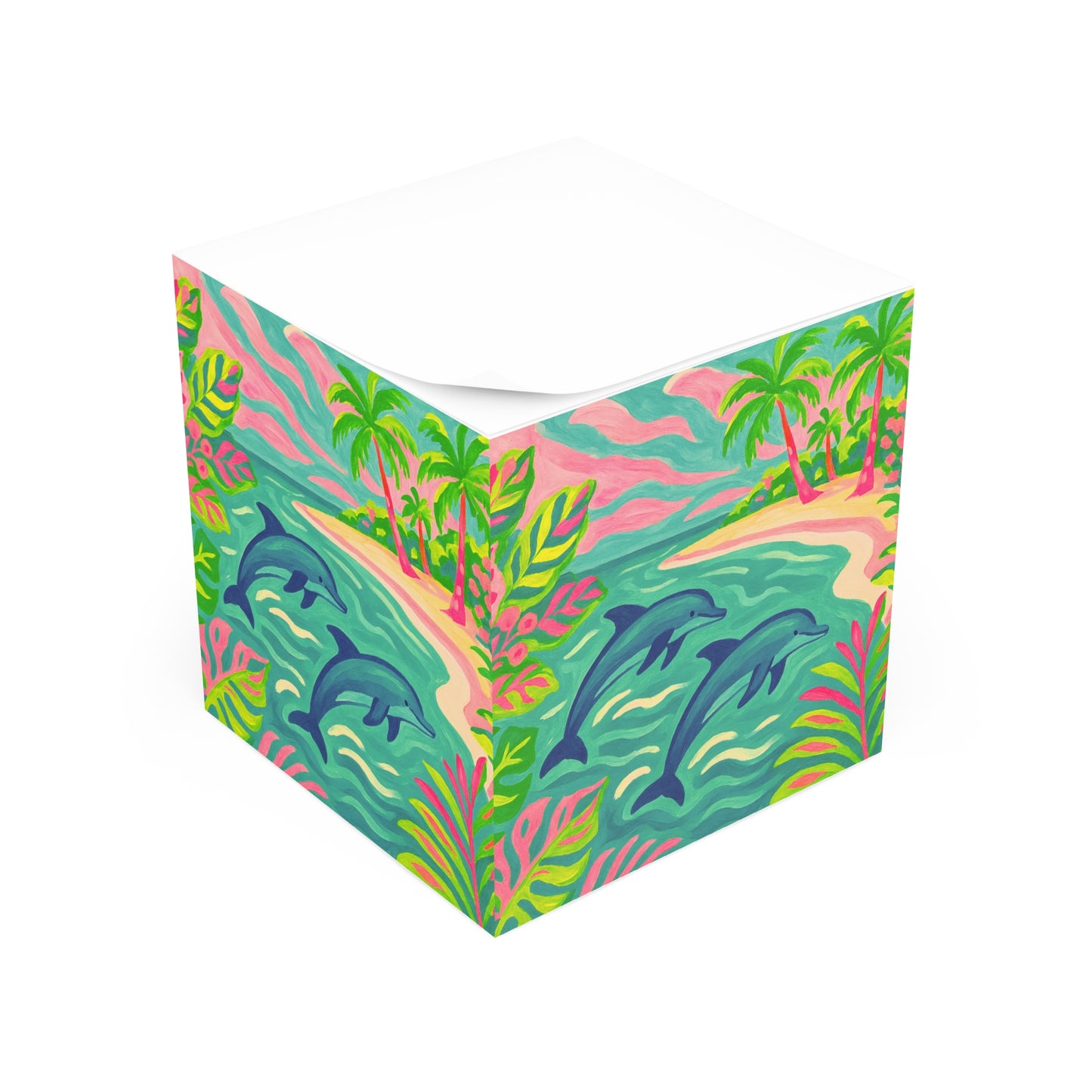 Note Cube - Jumping Dolphins