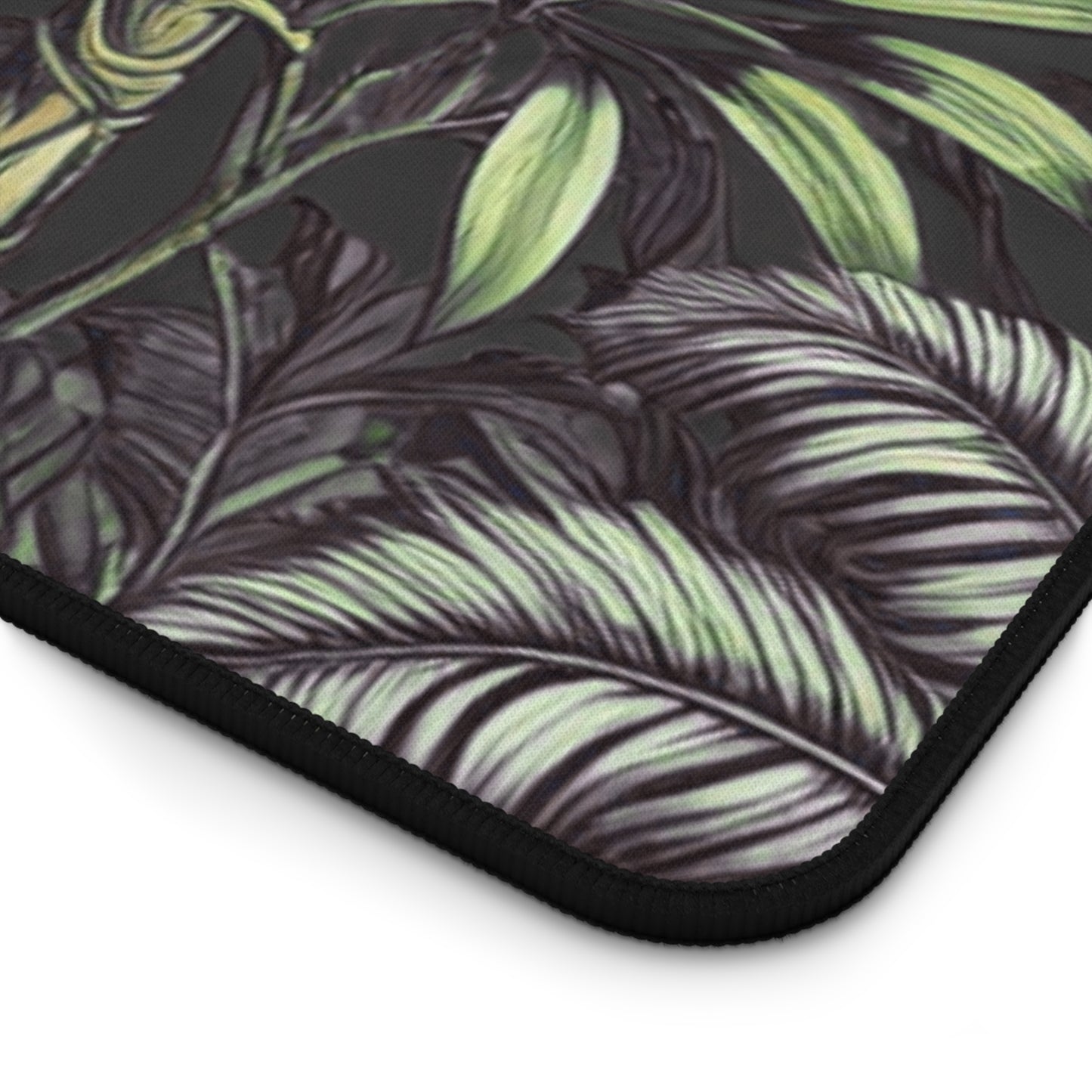 Tropical Mouse Pad/Desk Mat, 3 Sizes - Perfect for Home Office / Tropical Fruit, Black