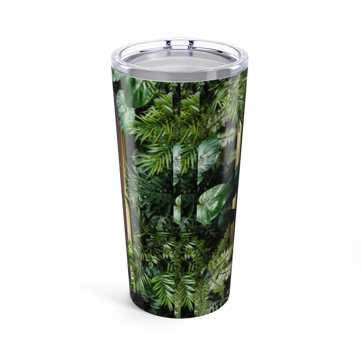 Religious Tumbler 20oz, Green, Tropical Head of Christ