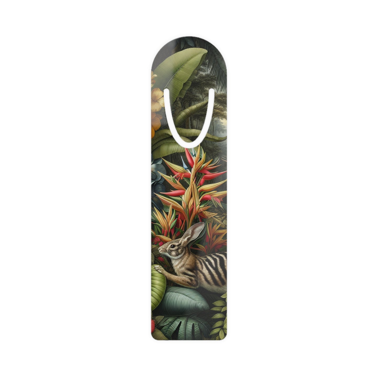 Bookmark - Aluminum, Rainforest Rabbit Outing