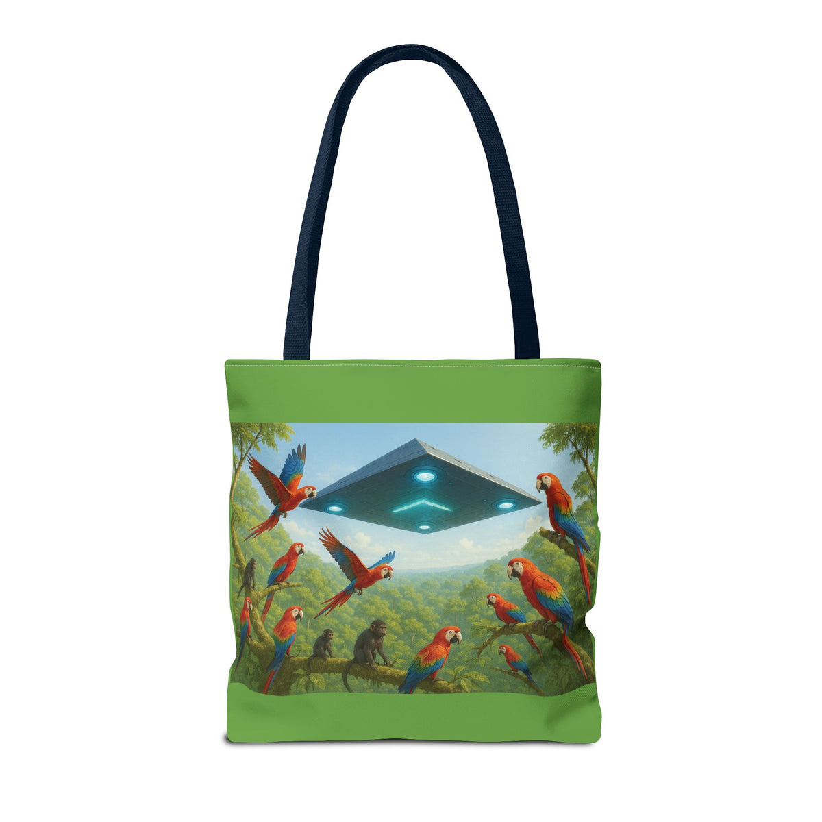 UFO and Macaws Tote Bag - 3 Sizes